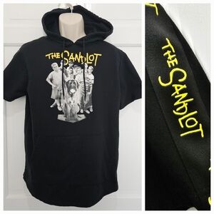 THE SANDLOT Short Sleeve Graphic Hoodie Black Size L